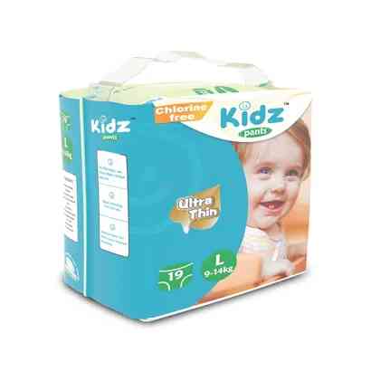 Kidz Baby Pants Diaper L 9-14 kg 19 pcs